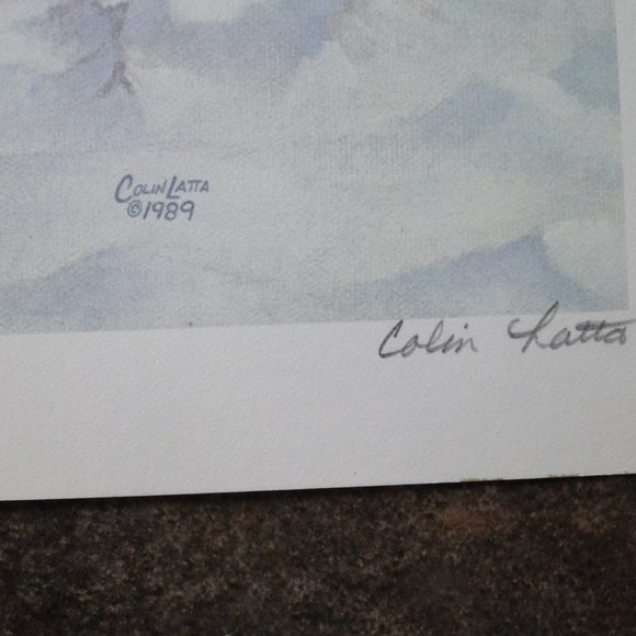 1989 COLIN LATTA GUARDIANS OF THE NORTH RARE PRINT - Picture 6 of 6